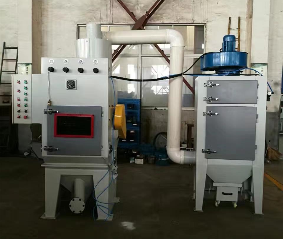 城口中小型零件履带式自动喷砂机高效清洁省时省力